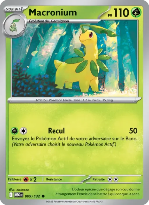 Carte Pokémon Macronium 009/132 Commune Méga-Évolution