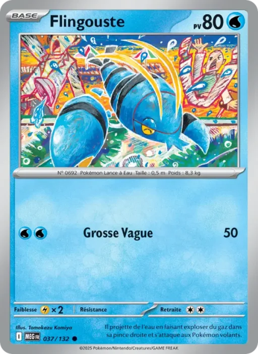 Carte Pokémon Flingouste 037/132 Commune Méga-Évolution