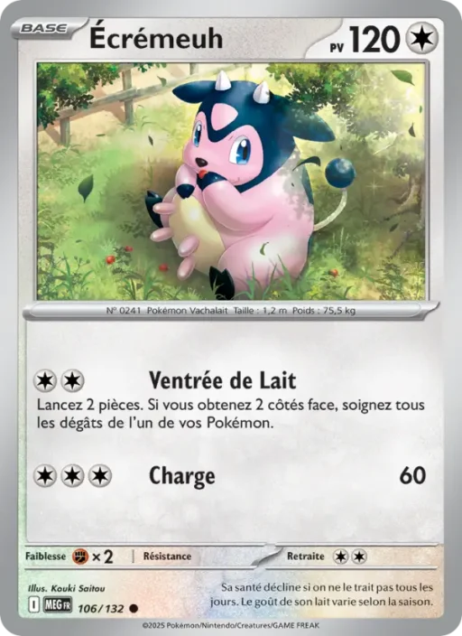 Carte Pokémon Écrémeuh 106/132 Commune Méga-Évolution