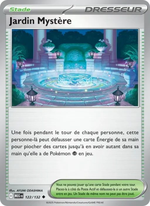 Carte Pokémon Jardin Mystère 122/132 Peu Commune Méga-Évolution