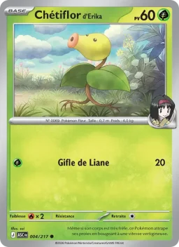 Carte Pokemon Chétiflor d'Erika #004