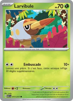 Carte Pokemon Larvibule #017