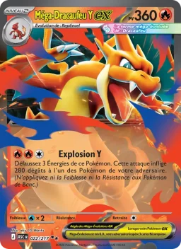 Carte Pokemon Méga-Dracaufeu Y-ex #022