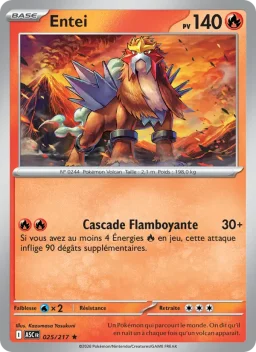 Carte Pokemon Entei #025