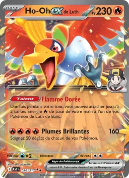 Carte Pokemon Ho-Oh-ex de Luth #026