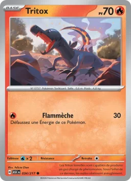 Carte Pokemon Tritox #034