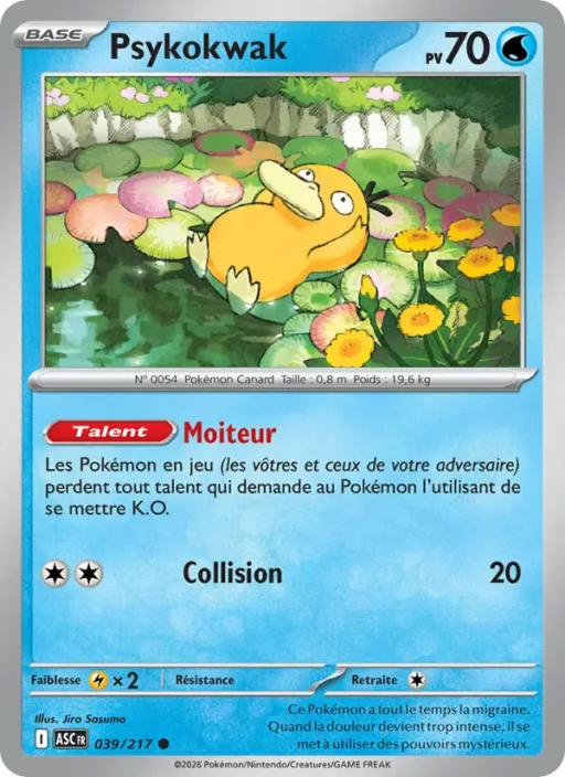 Carte Pokémon Psykokwak 039/295 Commune Héros Transcendants
