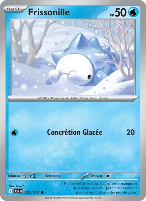 Carte Pokémon Frissonille 052/295 Commune Héros Transcendants