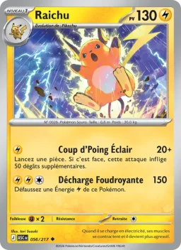 Carte Pokemon Raichu #056