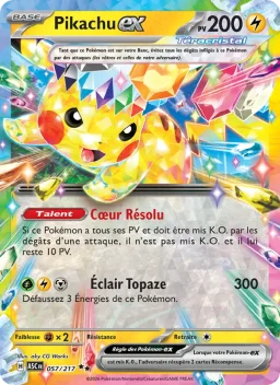 Carte Pokemon Pikachu-ex #057
