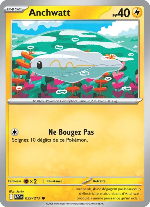 Carte Pokémon Anchwatt 059/295 Commune Héros Transcendants