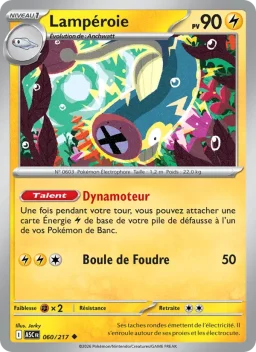 Carte Pokemon Lampéroie #060