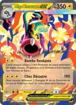 Carte Pokemon Méga-Ohmassacre-ex #061