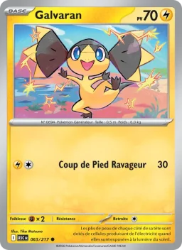 Carte Pokemon Galvaran #063