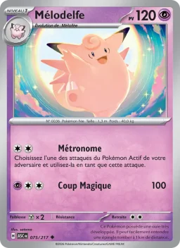 Carte Pokemon Mélodelfe #075