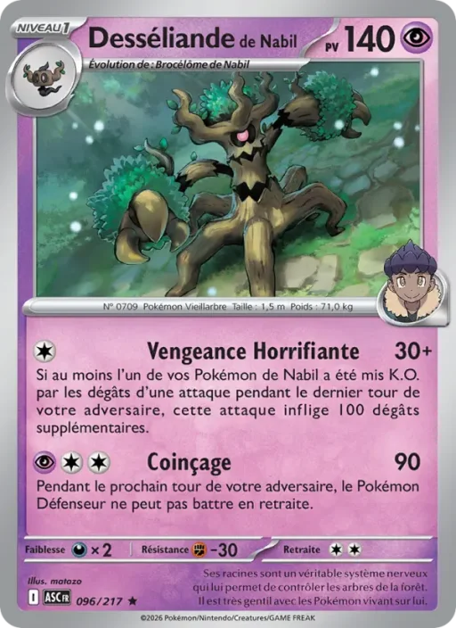Carte Pokémon Desséliande de Nabil 096/295 Rare Héros Transcendants
