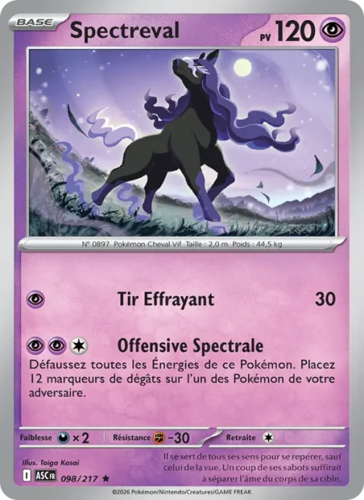 Carte Pokémon Spectreval 098/295 Rare Héros Transcendants
