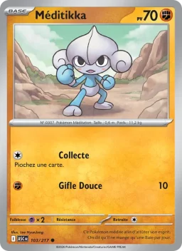 Carte Pokemon Méditikka #103