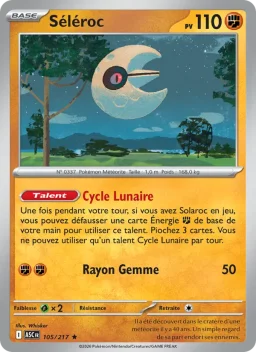 Carte Pokemon Séléroc #105