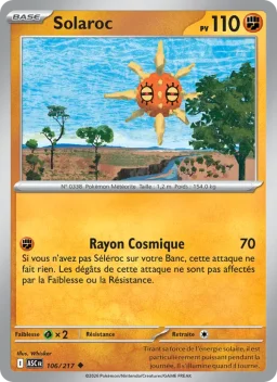 Carte Pokemon Solaroc #106