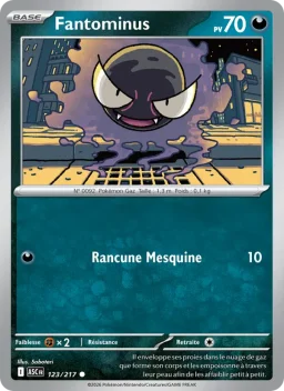 Carte Pokemon Fantominus #123