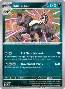 Carte Pokemon Ixon de Galar #132