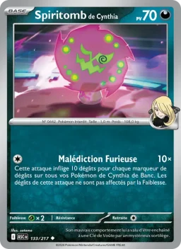 Carte Pokemon Spiritomb de Cynthia #133