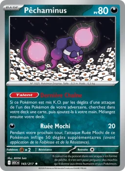 Carte Pokemon Pêchaminus #143