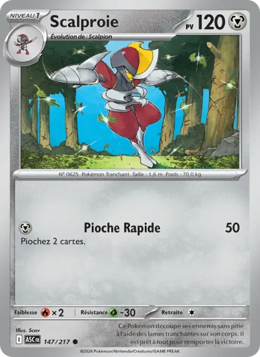Carte Pokémon Scalproie 147/295 Commune Héros Transcendants
