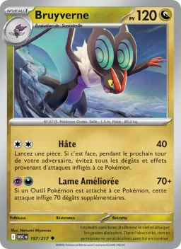 Carte Pokemon Bruyverne #157