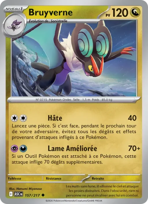 Carte Pokémon Bruyverne 157/295 Peu Commune Héros Transcendants