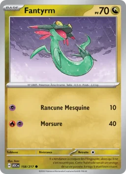 Carte Pokemon Fantyrm #158