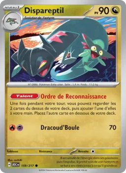 Carte Pokemon Dispareptil #159