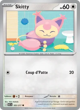 Carte Pokemon Skitty #165