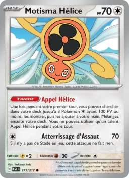 Carte Pokemon Motisma Hélice #171