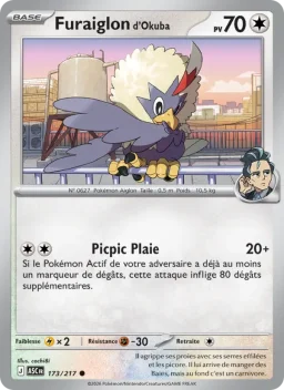 Carte Pokemon Furaiglon d'Okuba #173