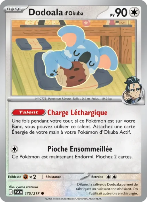 Carte Pokémon Dodoala d'Okuba 175/295 Commune Héros Transcendants