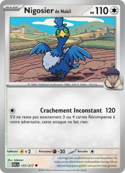 Carte Pokemon Nigosier de Nabil #177