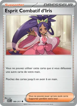 Carte Pokemon Esprit Combatif d'Iris #190