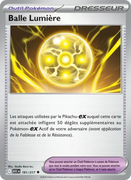 Carte Pokémon Balle Lumière 191/295 Peu Commune Héros Transcendants