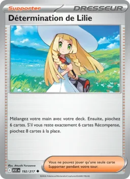 Carte Pokemon Détermination de Lilie #192