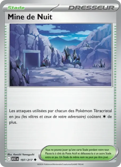 Carte Pokémon Mine de Nuit 197/295 Peu Commune Héros Transcendants