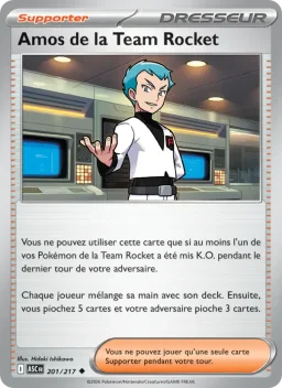 Carte Pokemon Amos de la Team Rocket #201
