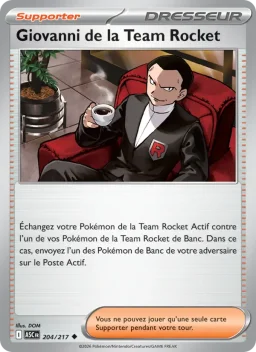 Carte Pokemon Giovanni de la Team Rocket #204
