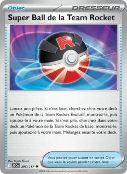 Carte Pokemon Super Ball de la Team Rocket #205
