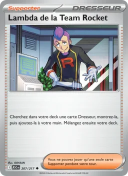 Carte Pokemon Lambda de la Team Rocket #207