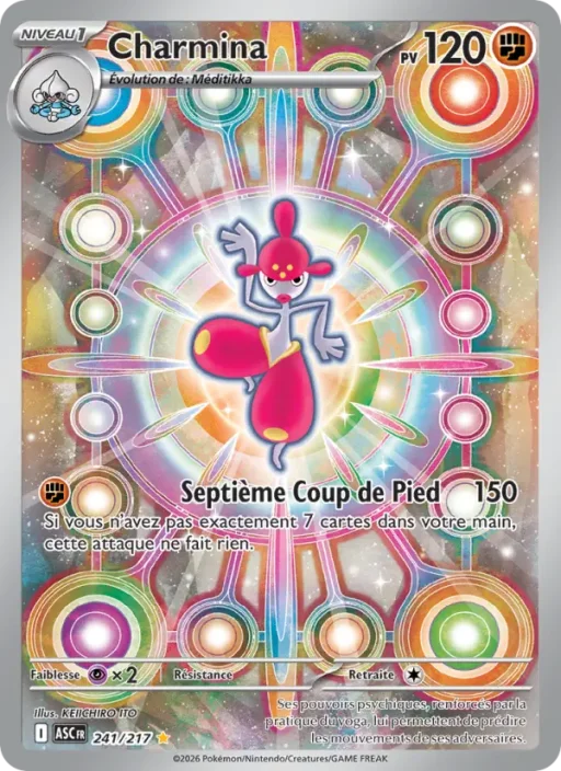Carte Pokémon Charmina 241/295 Illustration rare Héros Transcendants