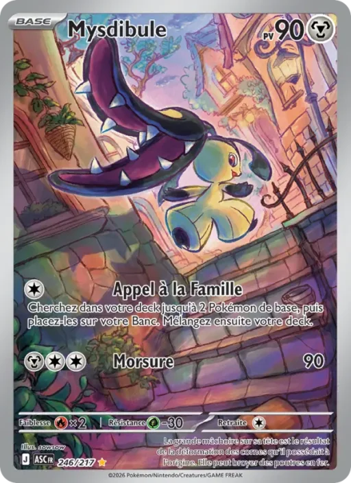 Carte Pokémon Mysdibule 246/295 Illustration rare Héros Transcendants