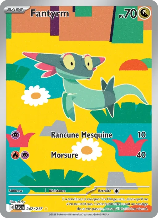 Carte Pokémon Fantyrm 247/295 Illustration rare Héros Transcendants