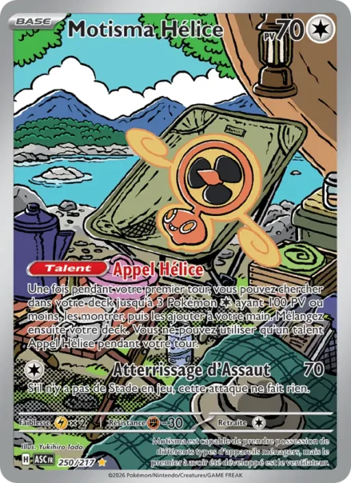Carte Pokémon Motisma Hélice 250/295 Illustration rare Héros Transcendants